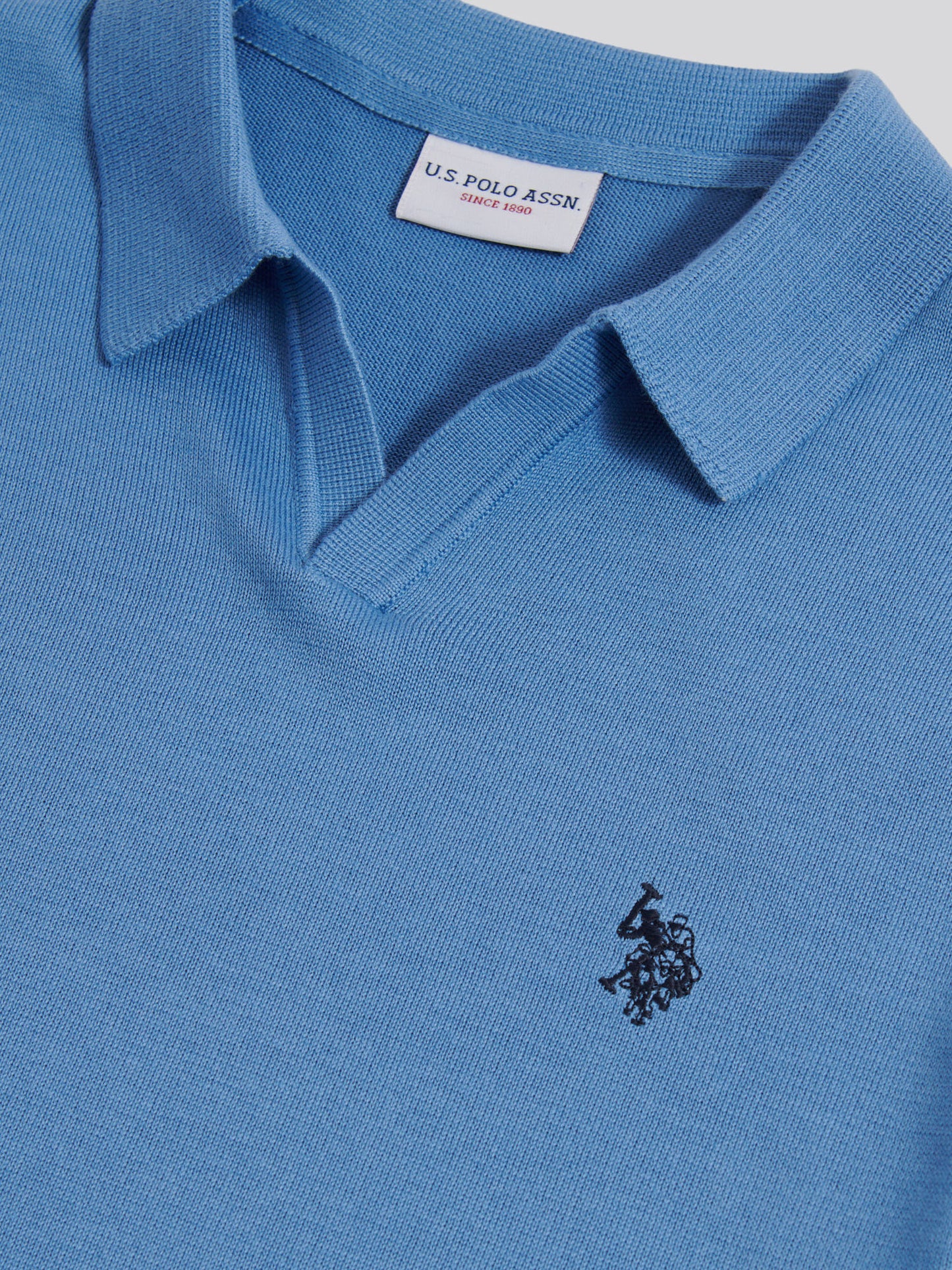 Mens Combed Cotton Double Horsemen Revere Polo Shirt Riviera