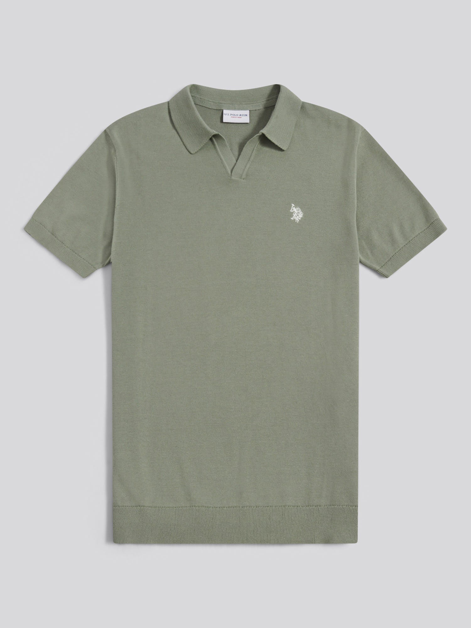 Mens Combed Cotton Double Horsemen Revere Polo Shirt Sea Spray
