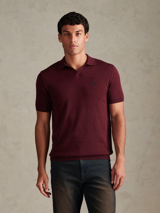 Mens Combed Cotton Double Horsemen Revere Polo Shirt Fig