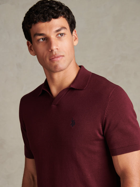 Mens Combed Cotton Double Horsemen Revere Polo Shirt Fig