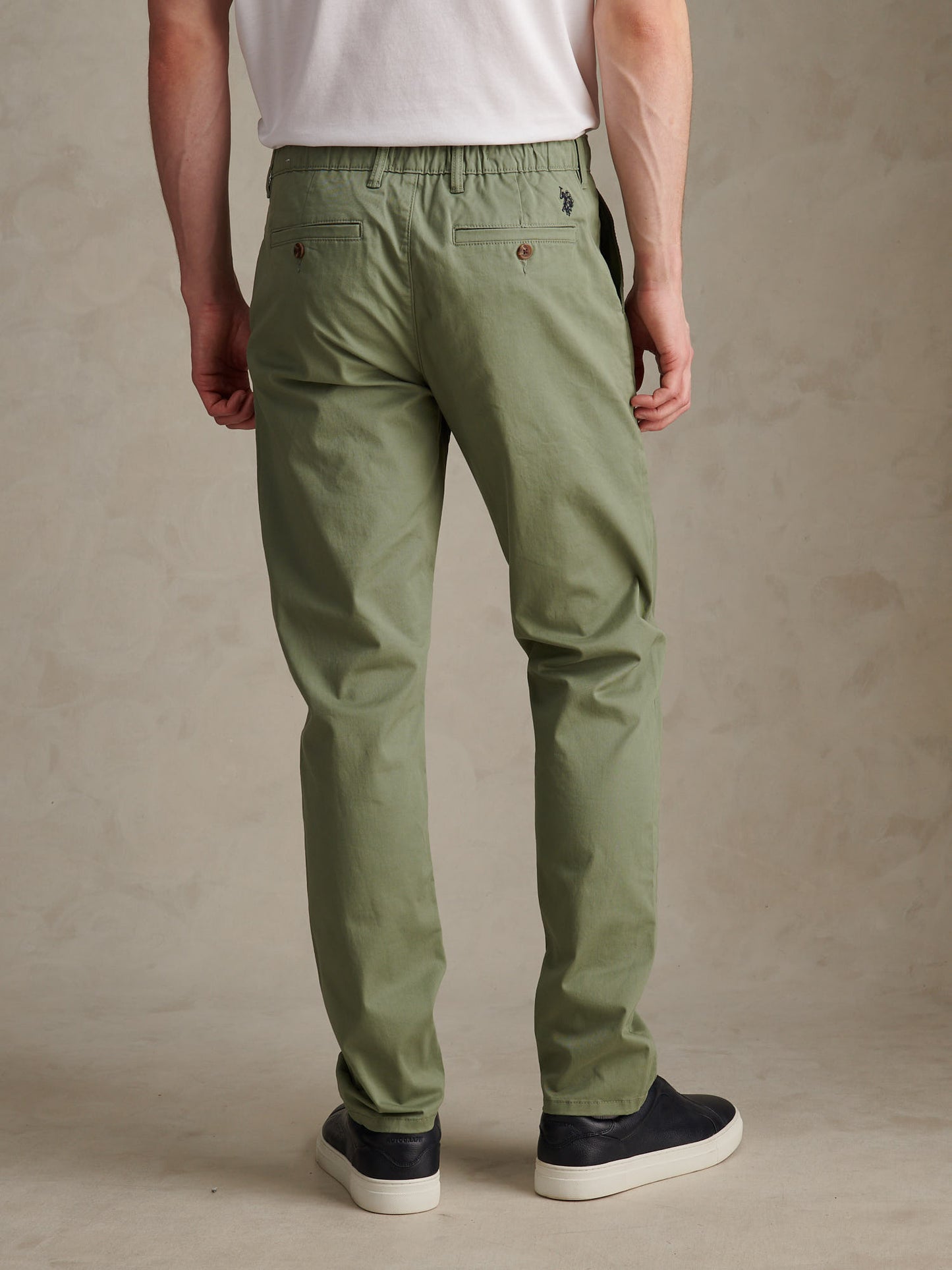Mens Comfort Waist Classic Chino Sea Spray