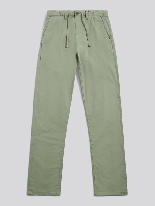 Mens Comfort Waist Classic Chino Sea Spray