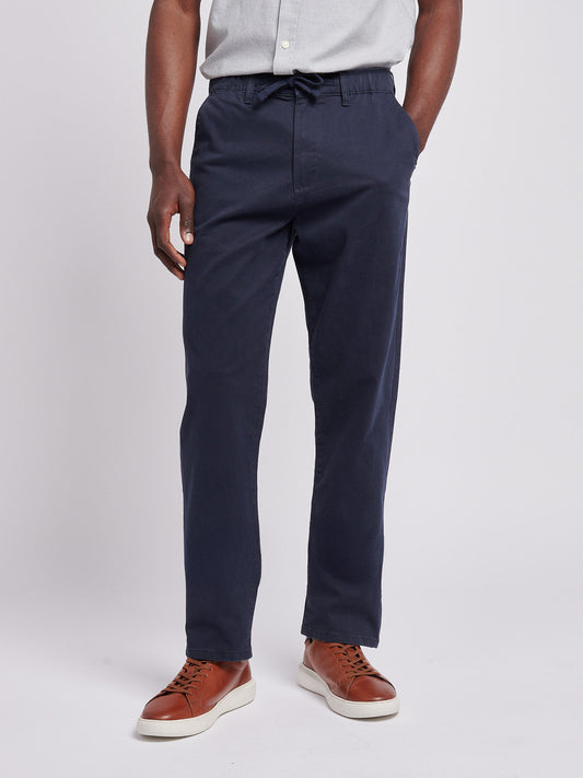 Mens Comfort Waist Classic Chino Dark Sapphire Navy / Moonlight Blue DHM