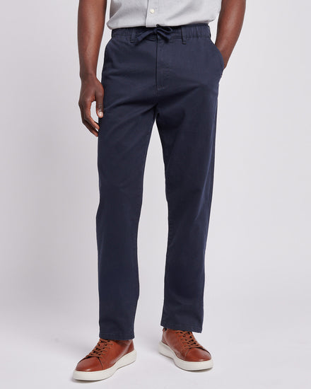 Mens Comfort Waist Classic Chino Dark Sapphire Navy / Moonlight Blue DHM