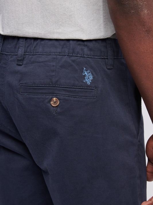 Mens Comfort Waist Classic Chino Dark Sapphire Navy / Moonlight Blue DHM