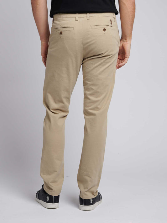 Mens Comfort Waist Classic Chino Trench Coat