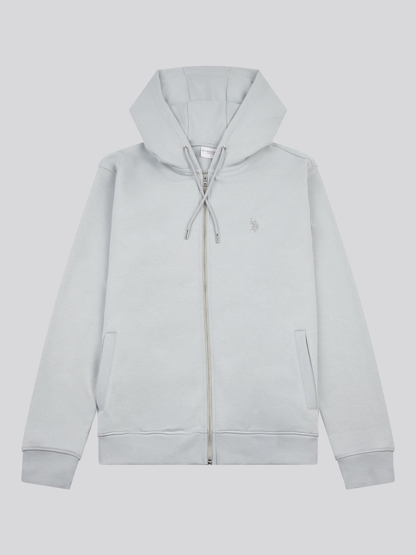 Mens Double Horsemen Zip Hoodie in High Rise