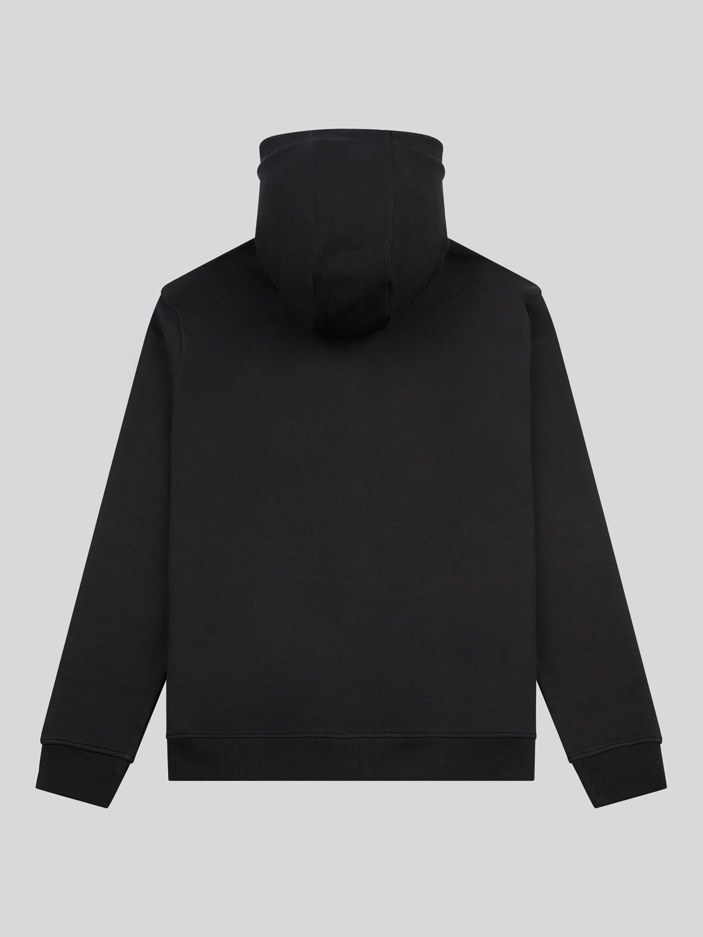 Mens Double Horsemen Zip Hoodie in Black Bright White DHM