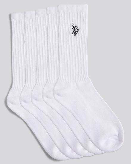 Mens 3 Pack Classic Sport Socks in Bright White