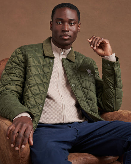 Mens Bound Internal Hacking Jacket in Forest Night