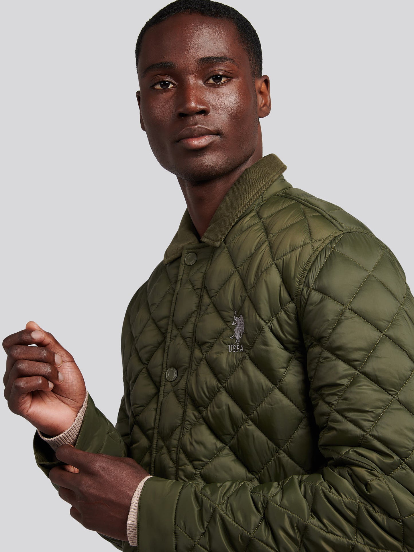 Mens Bound Internal Hacking Jacket in Forest Night