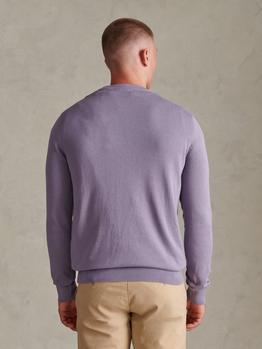 Mens Double Horsemen Cotton Knit Crew