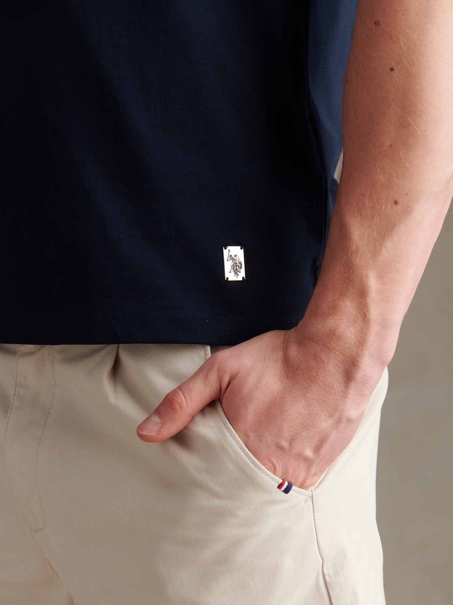 Mens Premium Supima Cotton Polo Shirt Dark Sapphire Navy