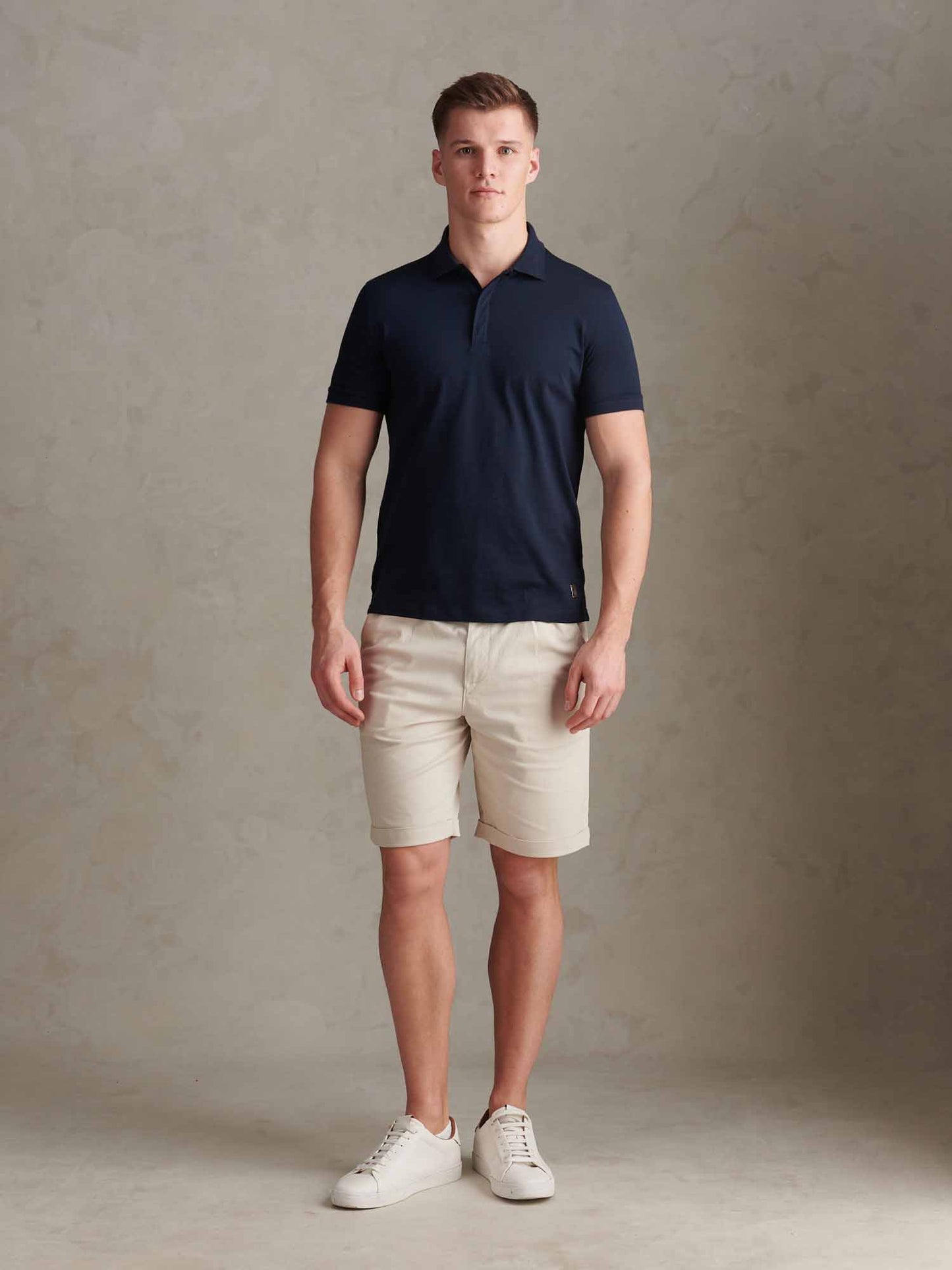 Mens Premium Supima Cotton Polo Shirt Dark Sapphire Navy