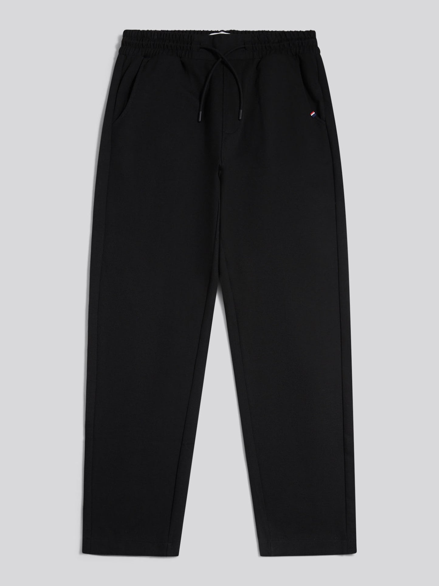 Mens Jersey Double Horsemen Trousers Black
