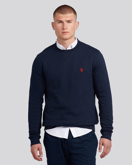 Mens Double Horsemen Crew Dark Sapphire Navy / Haute Red DHM