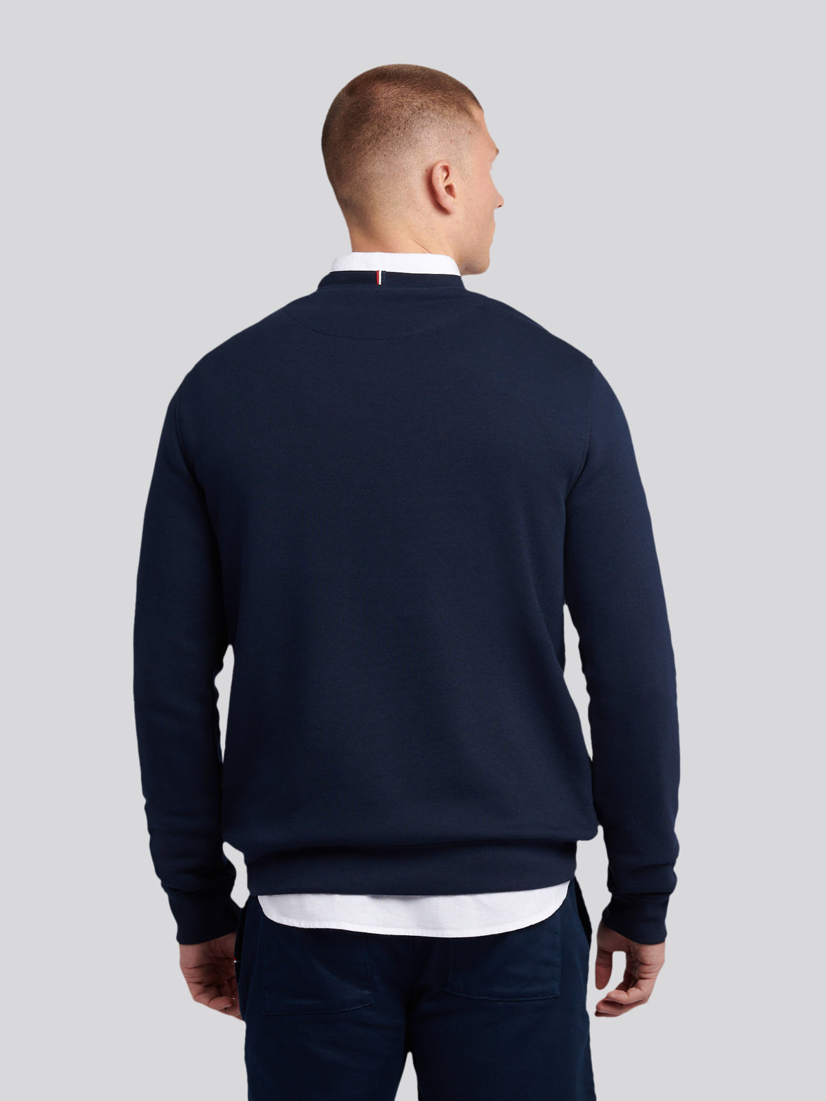 Mens Double Horsemen Crew Dark Sapphire Navy / Haute Red DHM
