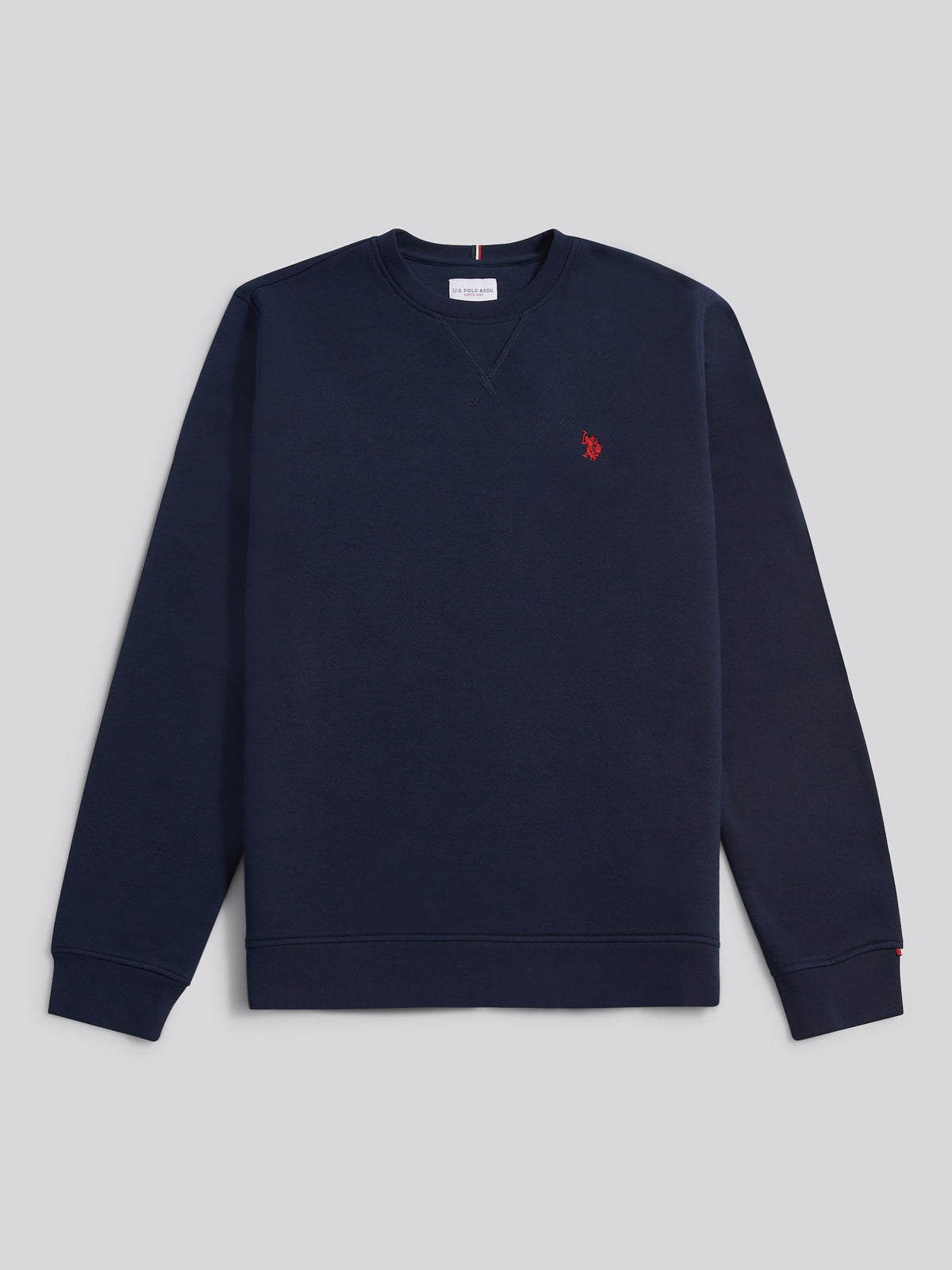 Mens Double Horsemen Crew Dark Sapphire Navy / Haute Red DHM
