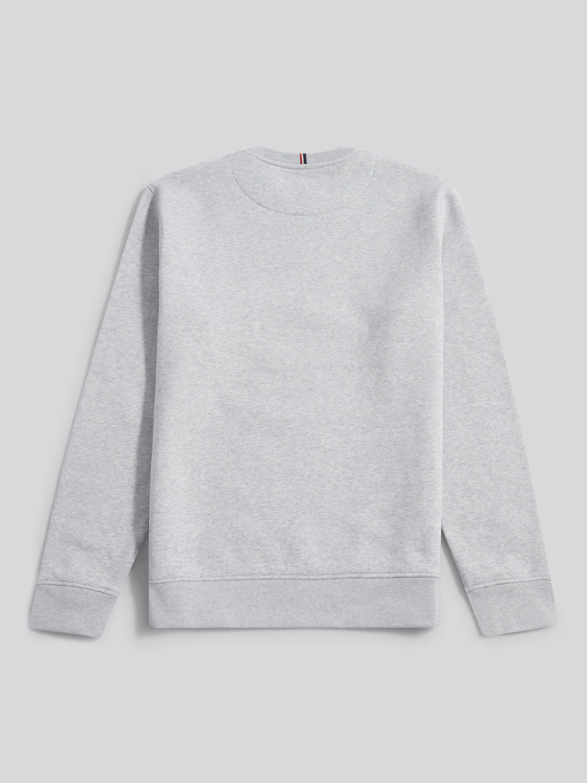 Mens Double Horsemen Crew Mid Grey Marl