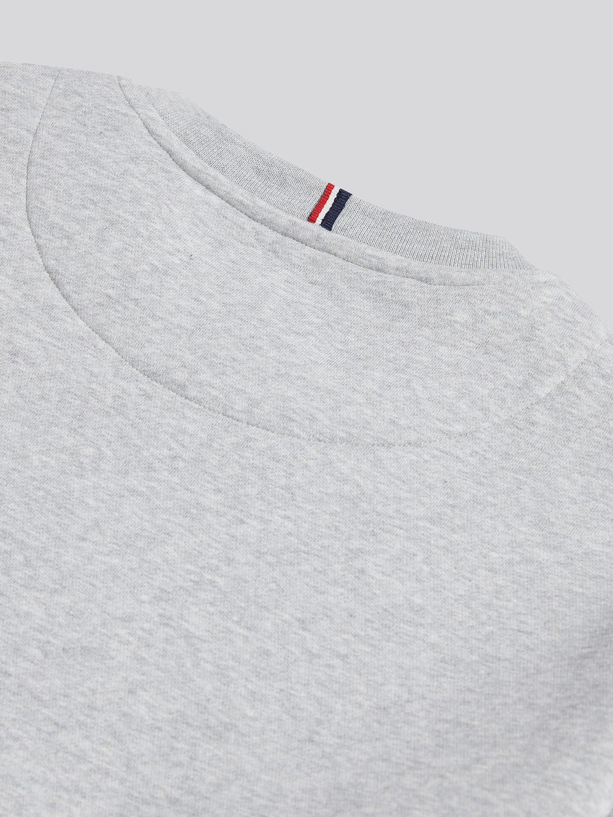 Mens Double Horsemen Crew Mid Grey Marl