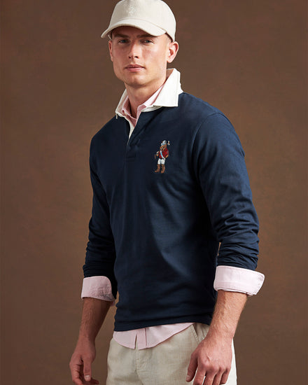 Mens Chuck Rugby in Dark Sapphire Navy