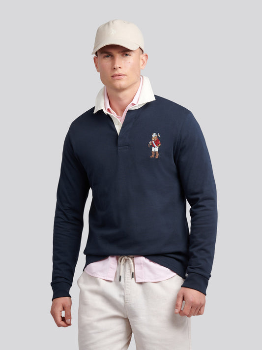 Mens Chuck Rugby in Dark Sapphire Navy