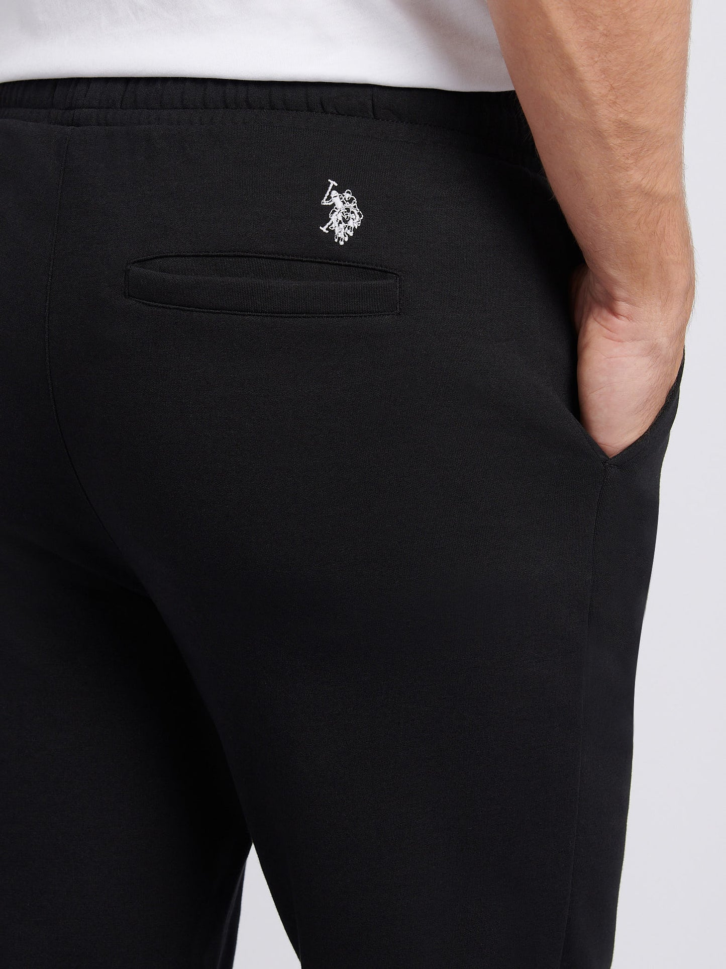 Mens Comfort Drawstring Smart Jogger in Black