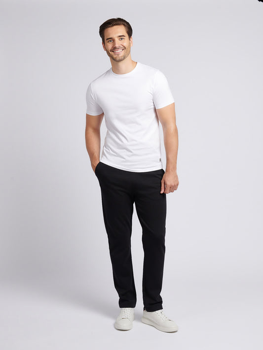 Mens Comfort Drawstring Smart Jogger in Black