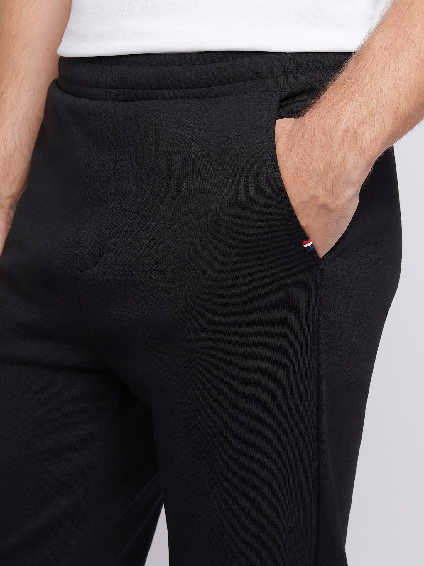 Mens Comfort Drawstring Smart Jogger in Black