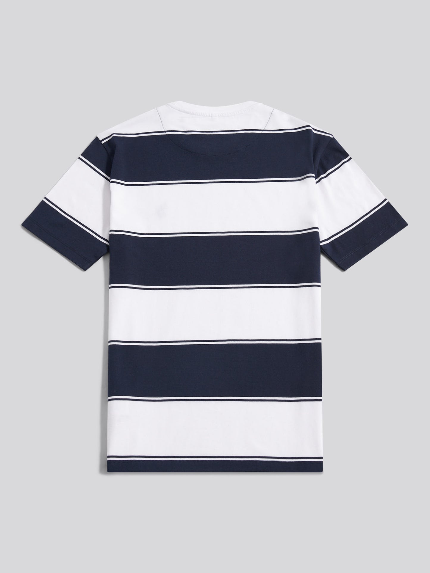Mens Wide Stripe T-Shirt Dark Sapphire Navy