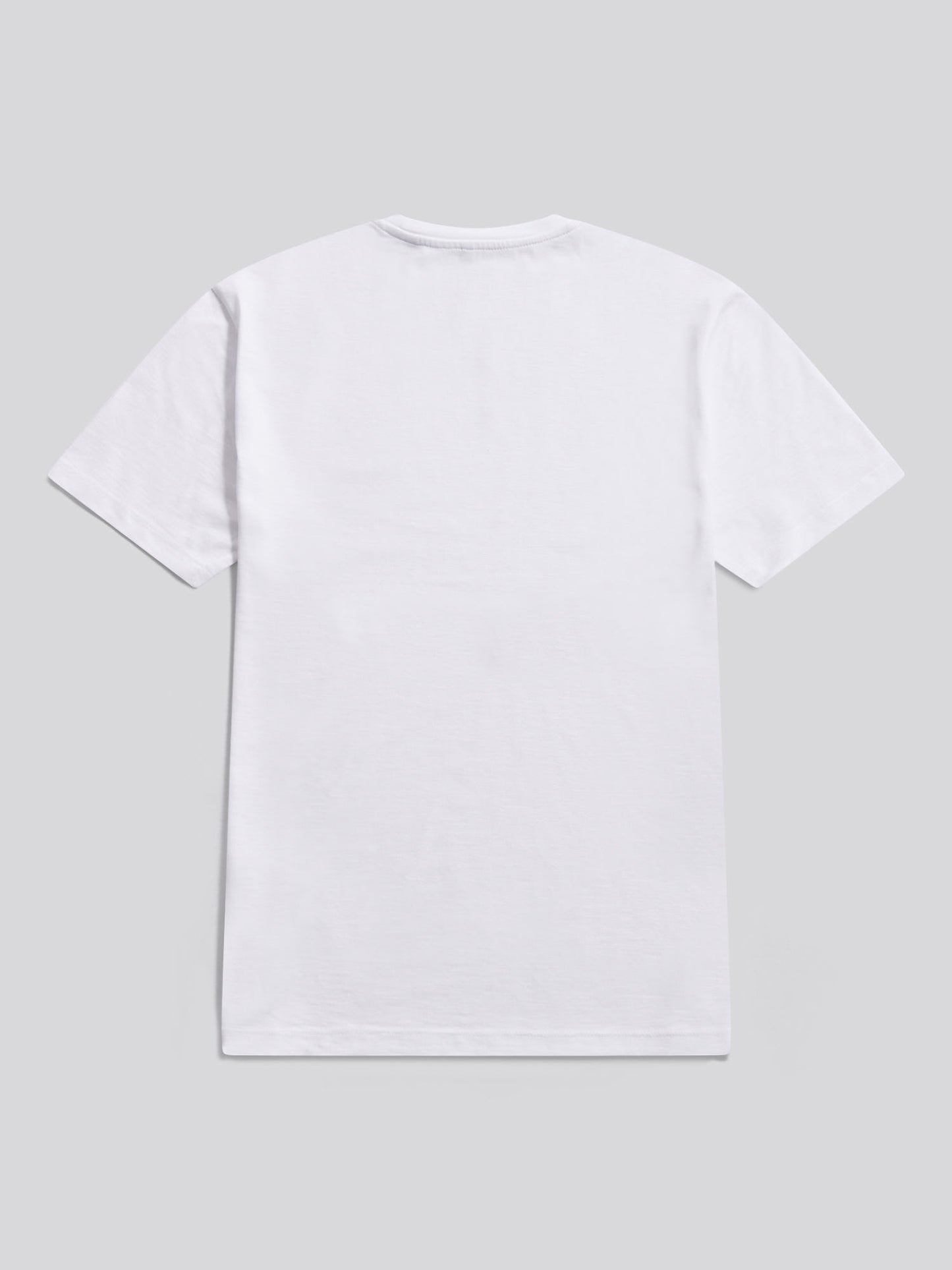 Mens Subtle Texture Double Horsemen T-Shirt Bright White