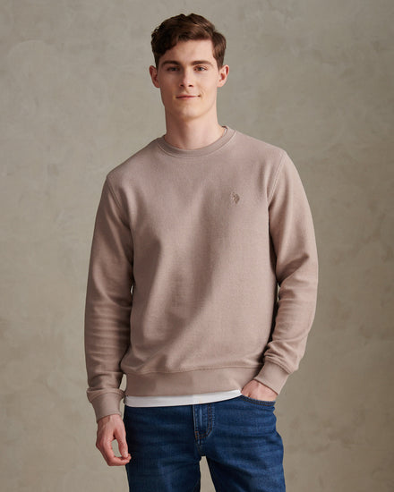Mens Smart Texture Jersey Crew Sweatshirt Atmosphere