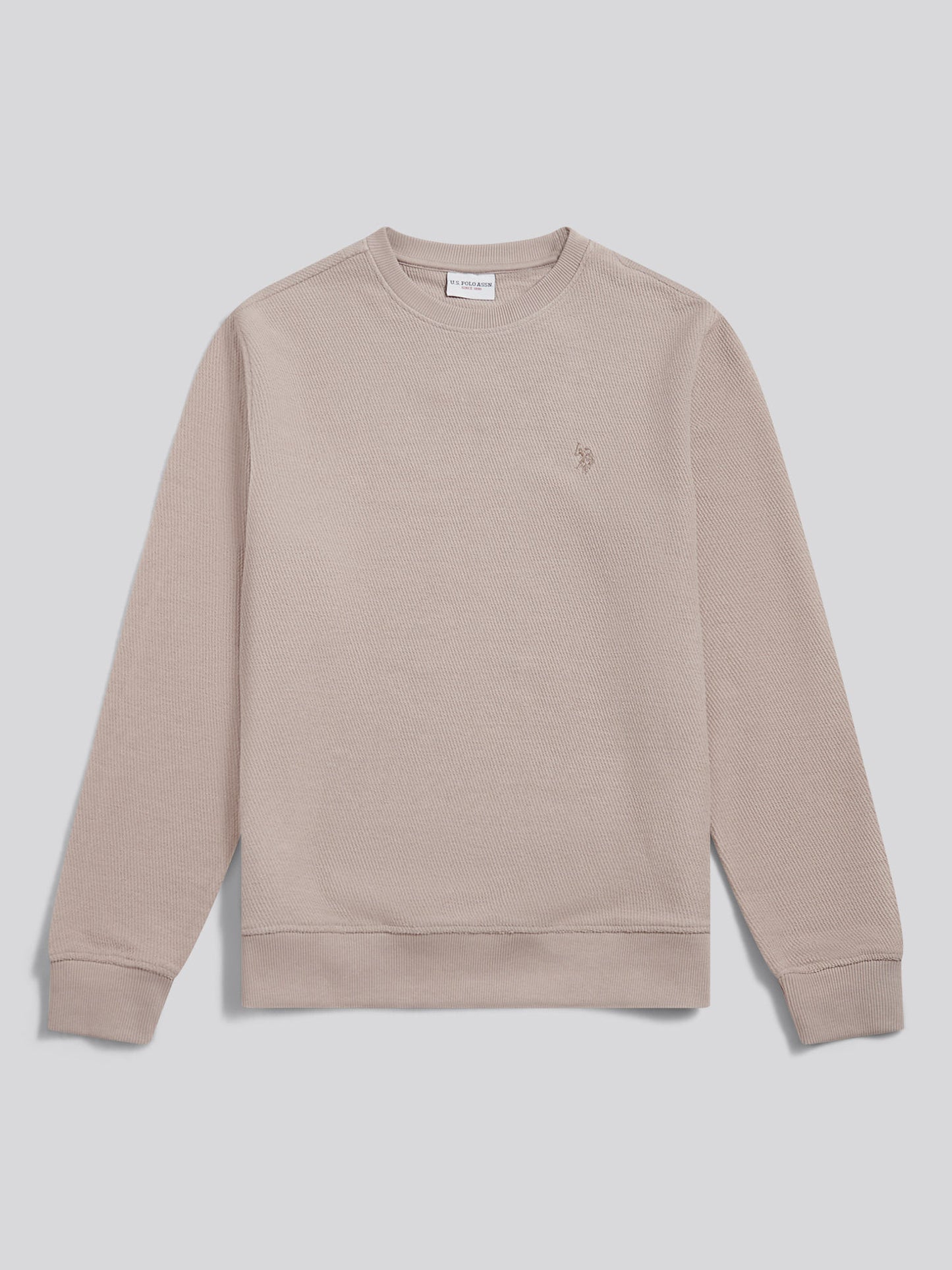 Mens Smart Texture Jersey Crew Sweatshirt Atmosphere