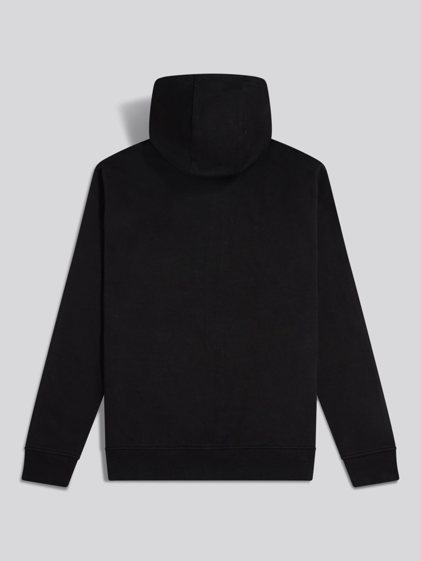 Mens Double Horsemen Interlock Zip Hoodie Black Bright White DHM