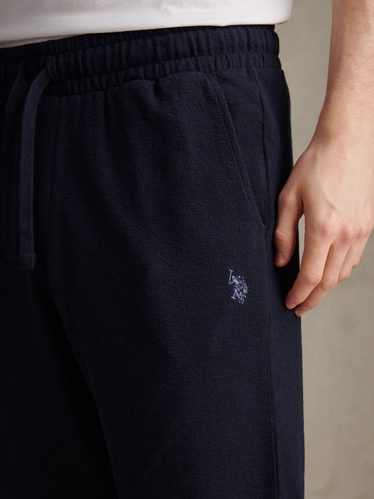 Mens Terry Sweat Shorts Dark Sapphire Navy / Moonlight Blue DHM