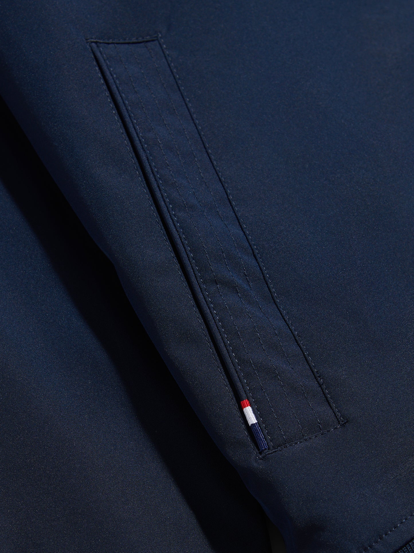 Mens Jersey Lined Smart Bomber Jacket Dark Sapphire Navy