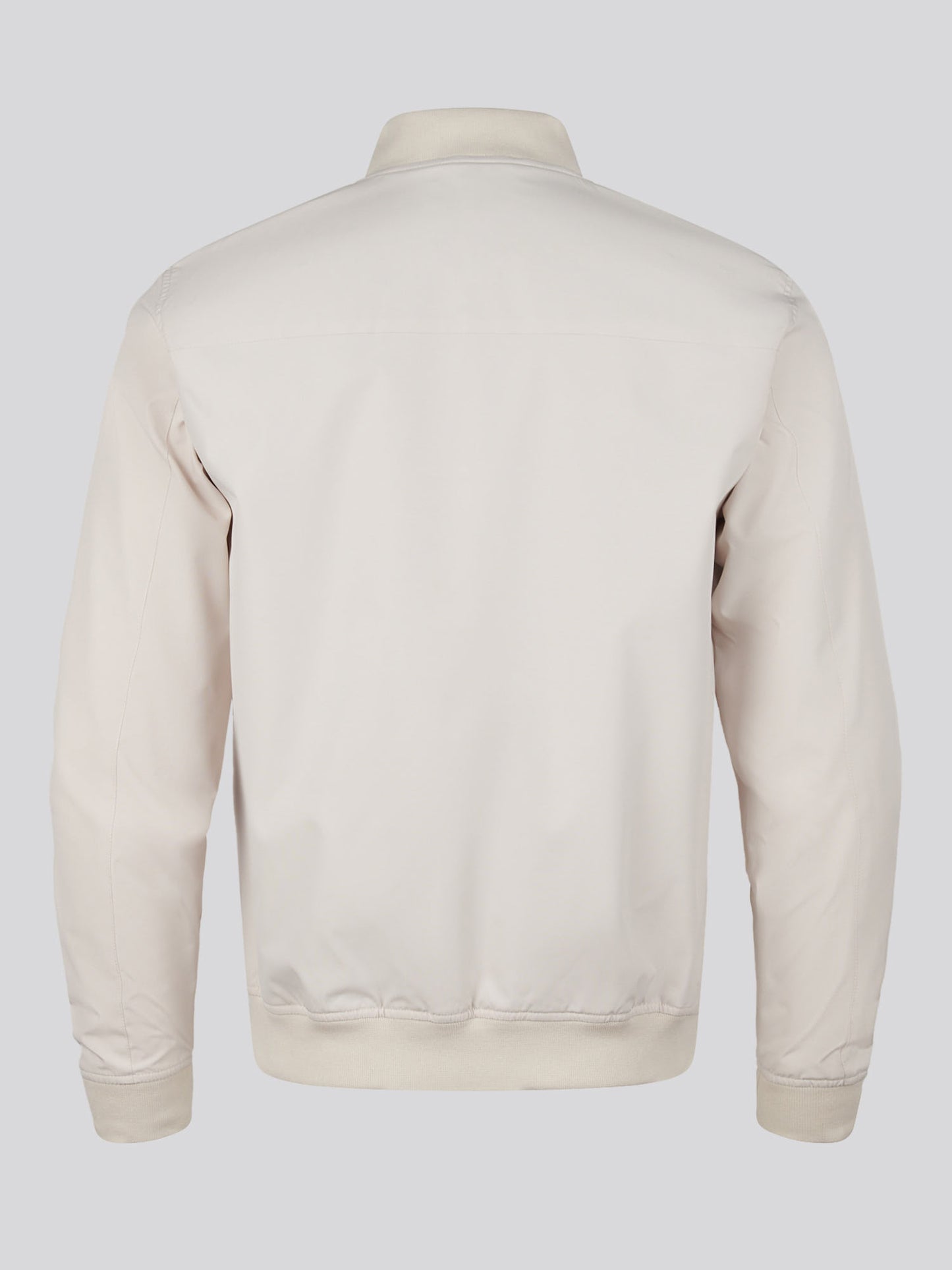 Mens Jersey Lined Smart Bomber Jacket Beige