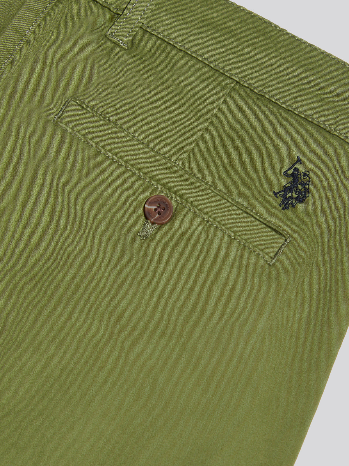 Mens Pleat Front Lightweight Chino Trousers Loden Green