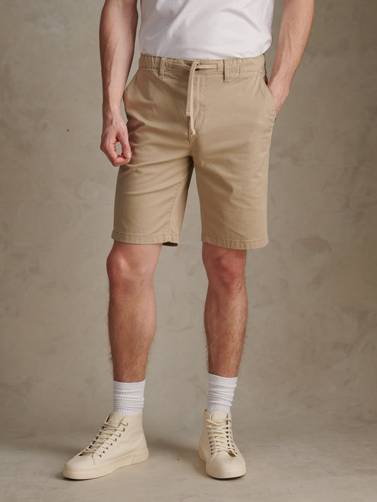 Mens Comfort Waist Classic Chino Shorts Trench Coat