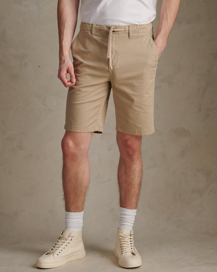 Mens Comfort Waist Classic Chino Shorts Trench Coat