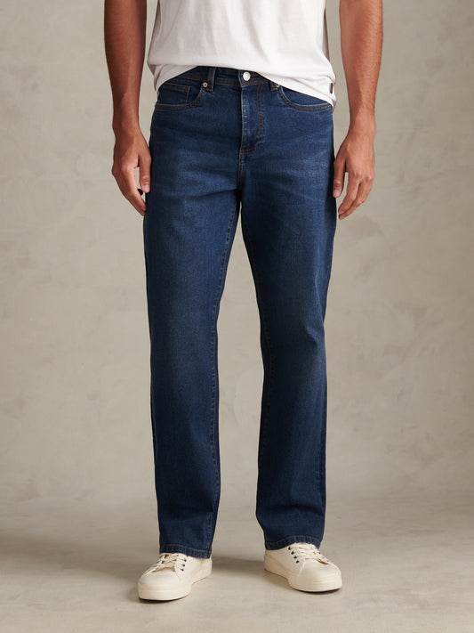 Mens Relaxed Fit Jean Royal Distress
