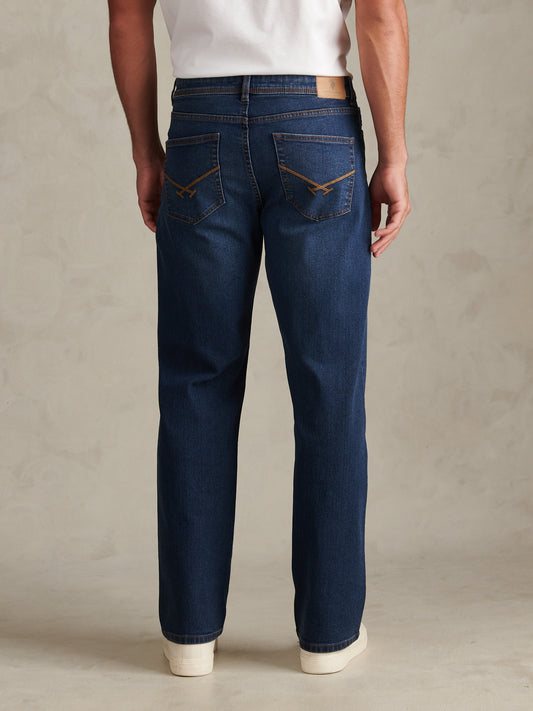 Mens Relaxed Fit Jean Royal Distress