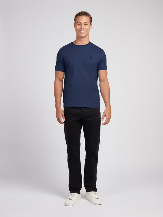 Mens Straight Fit Jean Black Wash