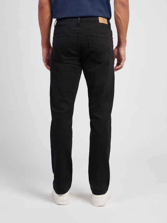 Mens Straight Fit Jean Black Wash