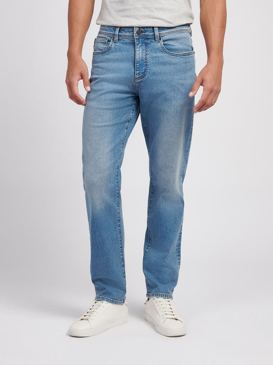 Mens Straight Fit Jean Blue Wash