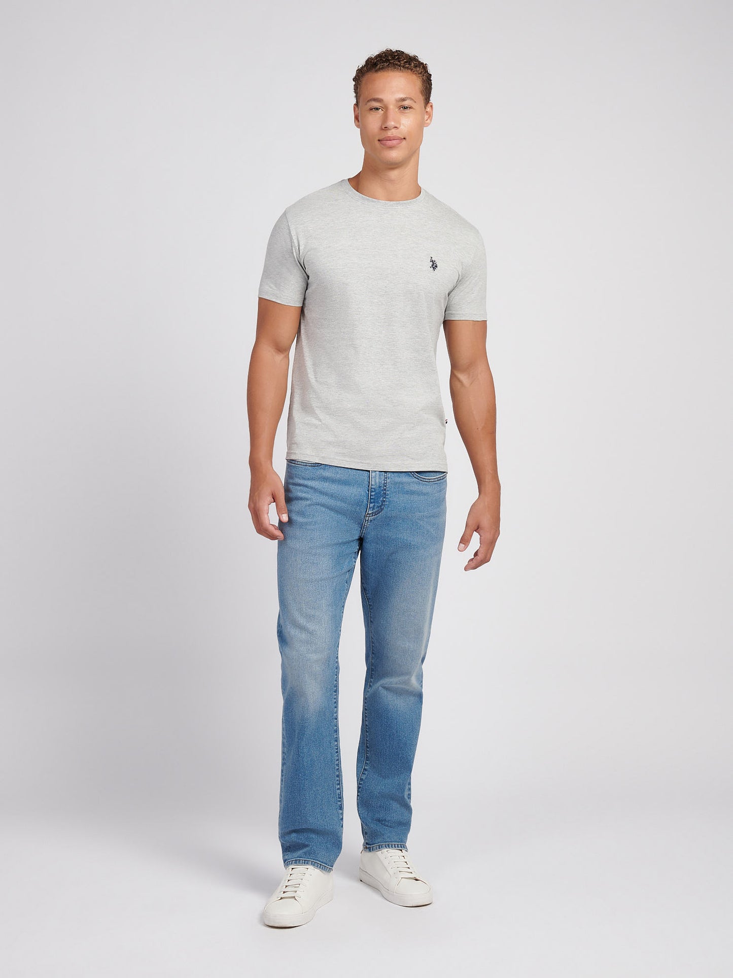 Mens Straight Fit Jean Blue Wash
