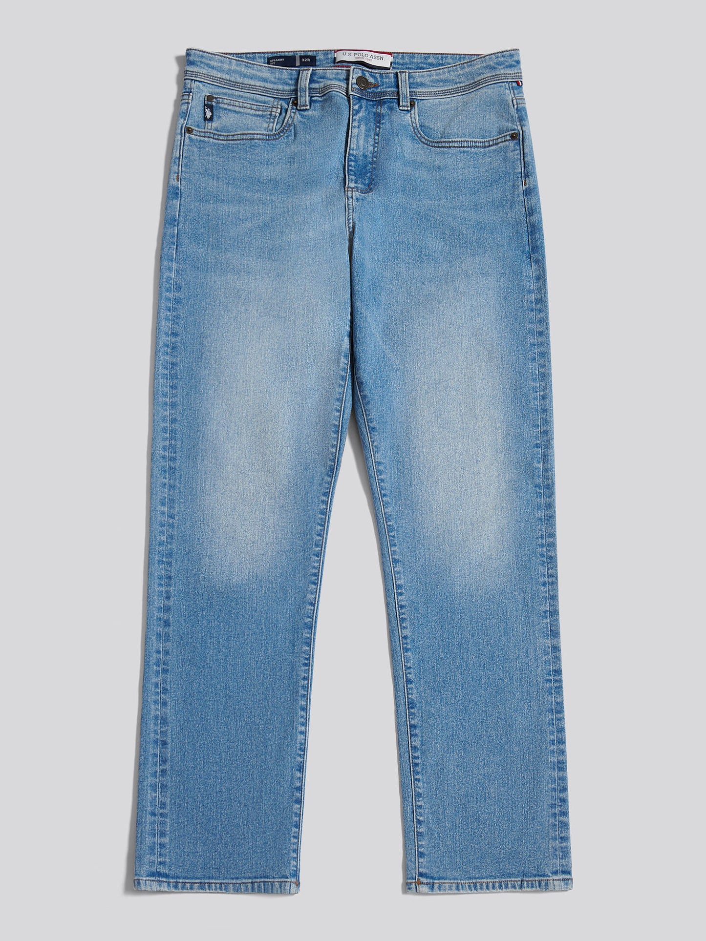 Mens Straight Fit Jean Blue Wash
