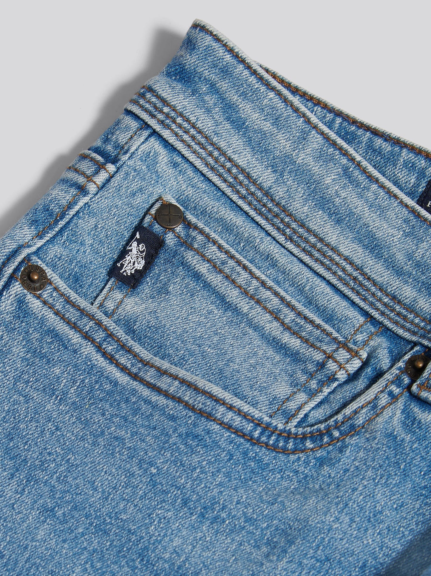 Mens Straight Fit Jean Blue Wash