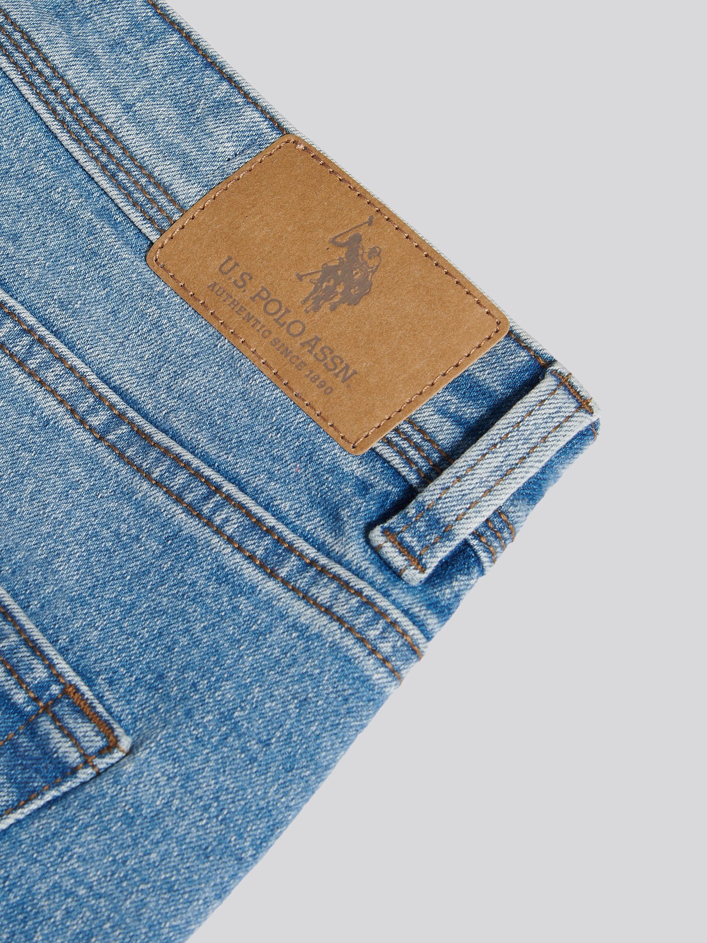 Mens Straight Fit Jean Blue Wash