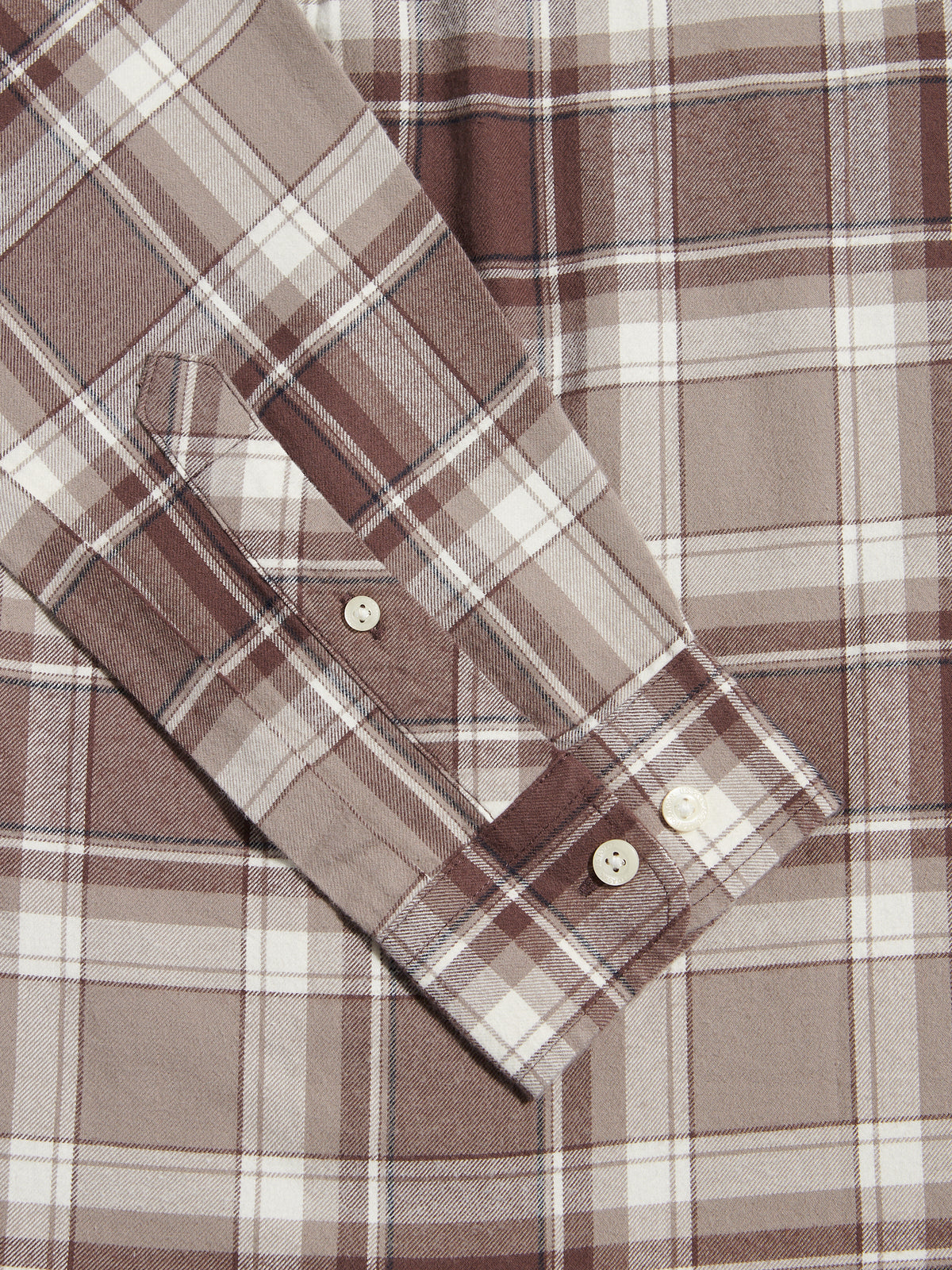Mens Check Twill Button-Down Shirt Bracken